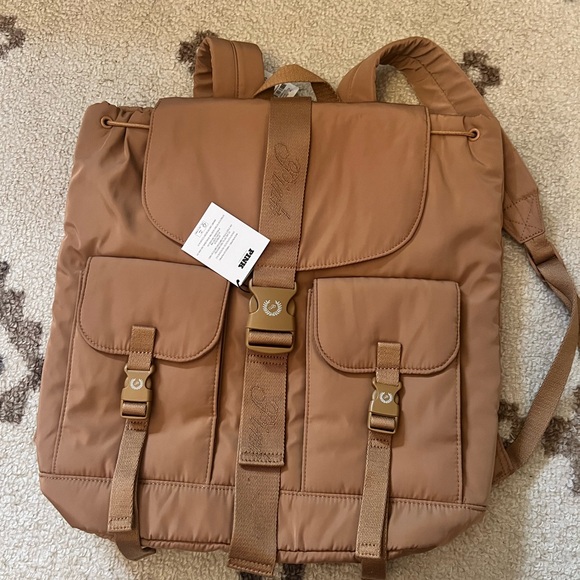 NWT Pink Victoria's Secret Nylon Cargo Backpack- Toffee - Picture 4 of 5